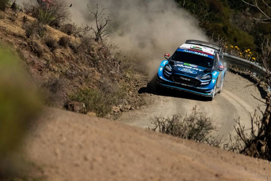 Evans was as high as second in one of the toughest events of the WRC calendar. Evans was as high as second in one of the toughest events of the WRC calendar.